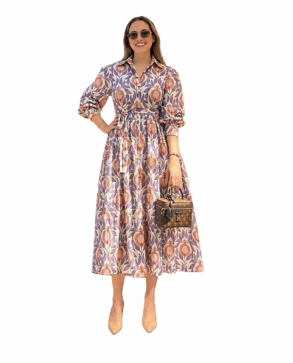 Handmade Women’S Boho Cotton Midi Shirt #337535H65B